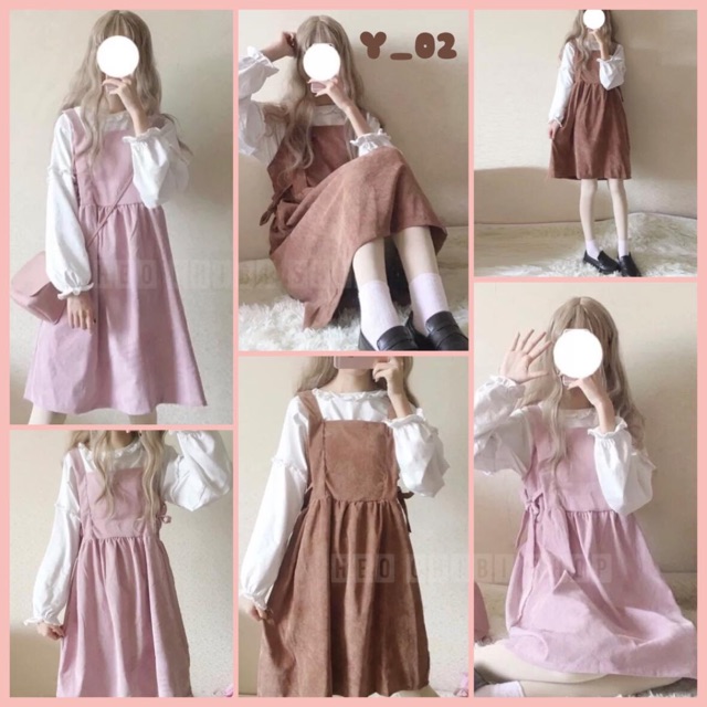 🍀❤️ORDER SET váy yếm ULZZANG❤️