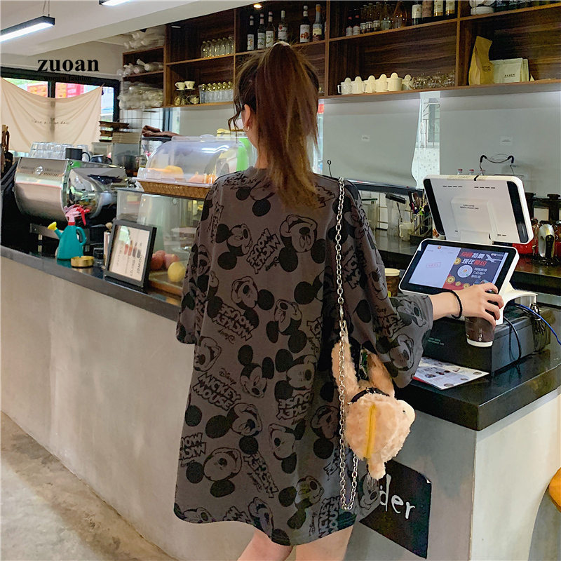 SUXI Áo Thun Nữ Ngắn Tay Kiểu Dáng Hàn Quốc