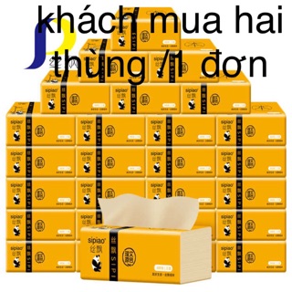27 gói trên thùng giấy ăn gấu trúc sạch