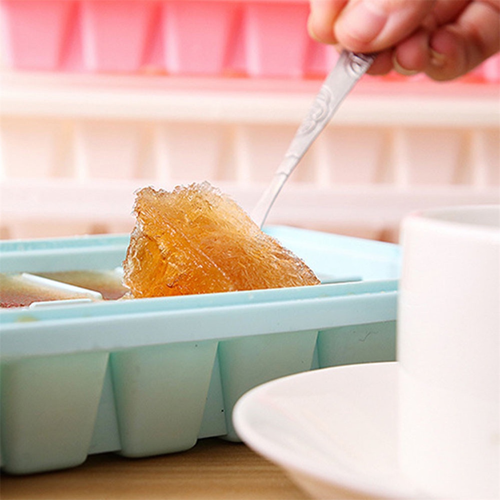 Khuôn silicone Làm Đá Viên Có Nắp Đậy Tiện Lợi