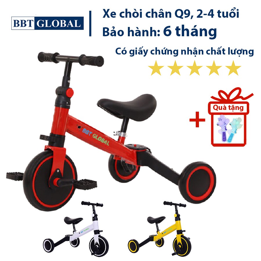 XE ĐẠP 3 TRONG 1 KẾT HỢP XE CHÒI CHÂN, XE THẰNG BẰNG BBT GLOBAL Q9