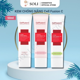 Kem chống nắng cell fusion c, kem chống nắng trắng da, kem chống nắng dưỡng ẩm spf 50+/pa++++ 50ml