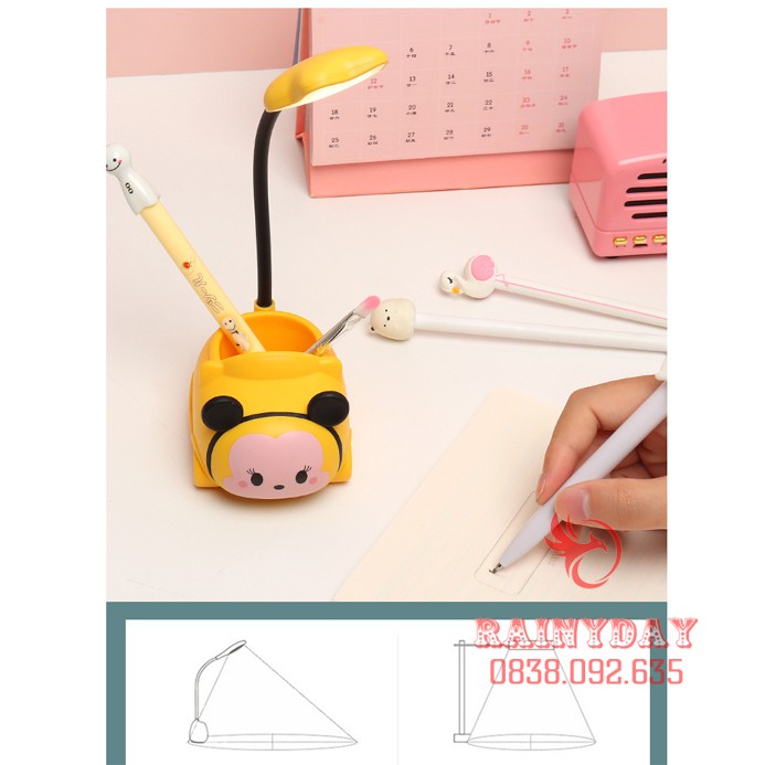 Đèn học led để bàn mini hình thú cute dễ thương pin sạc usb tích điện cho bé đọc sách làm việc chống cận