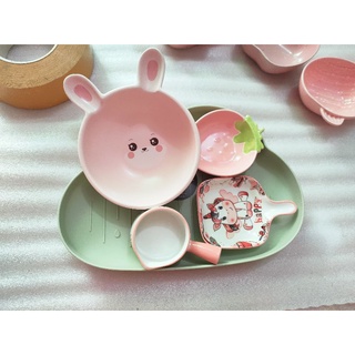 BÁT ĂN DẶM GỐM SỨ CON VẬT SIÊU CUTE