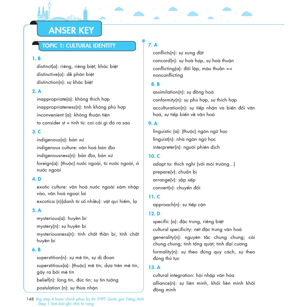 Sách Big step - 4 bước chinh phục kì thi THPT Quốc gia tiếng Anh - Step 1 làm bài ghi nhớ từ vựng | BigBuy360 - bigbuy360.vn