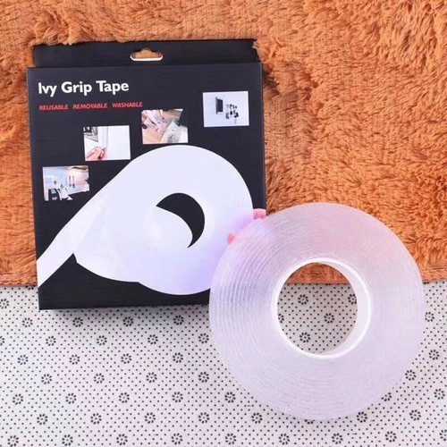 Cuộn Băng Keo 2 Mặt Ma Thuật Trong Suốt Siêu Dính - Băng dính nano 2 mặt siêu dính - băng keo đa năng - Dupi mart