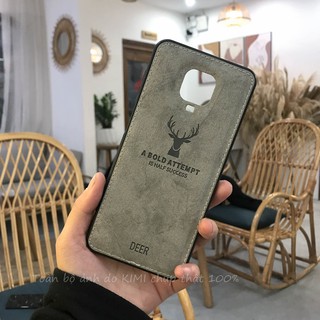 Ốp XIAOMI REDMI NOTE 6/ 6PRO NOTE 7/ 7PRO/ NOTE 8/ 8 PRO/ NOTE 9 / NOTE 9S/ 9 PRO/ NOTE 10/ 10 PRO lưng phủ vải deer xám