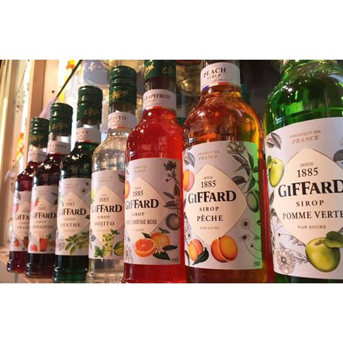 Siro GIFARD các hương của Pháp chai 1000ml