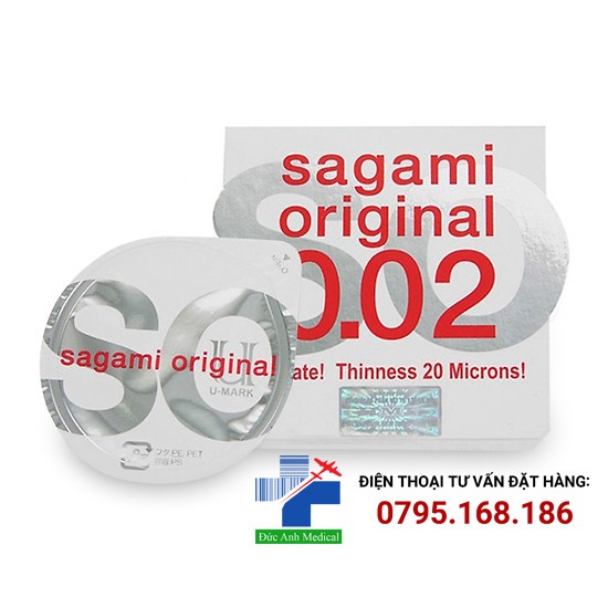 Bao cao su Sagami Original 0.02 hộp 1 chiếc( hàng chính hãng)