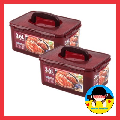 lock & lock Hộp đựng kim chi 3.6L * 2EA / Hộp kín / Hàn Quốc / lock n lock / locknlock