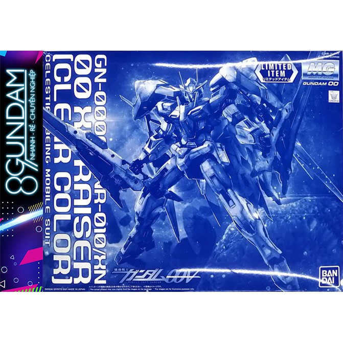 Mô Hình Lắp Ráp The Gundam base Limited MG 00 XN Raiser Clear Color