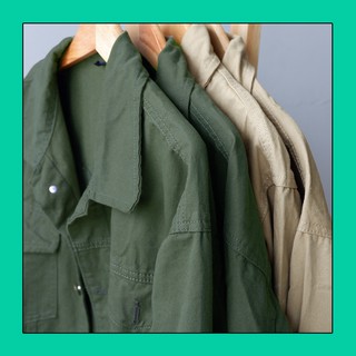 Áo Khoác Kaki Jacket (Màu Rêu)