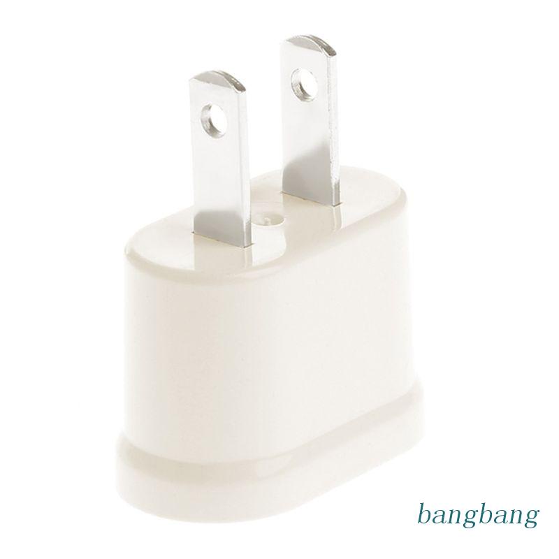 Phích Cắm Điện Chuyển Đổi 2 Chấu Tròn Bằng Đồng Nguyên Chất Phích Cắm EU Sang US