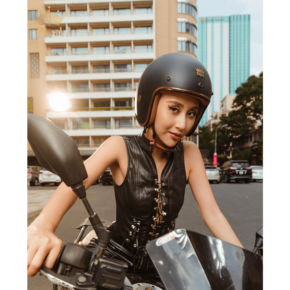MŨ BẢO HIỂM XE MÁY 3/4 ROYAL M20C  SIZE L,XL ,XXL mubaohiemgiasi929