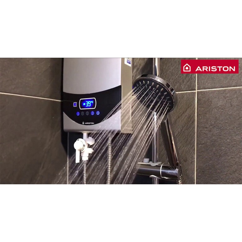 Bình Nóng Lạnh Trực Tiếp Ariston ST45 PE-VN Kích thướcCao x Rộng x Dày (38,6cm x 23cm x 7,6cm)
