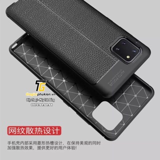 Ốp lưng Samsung Galaxy Note 10 Lite silicon giả da Auto Focus
