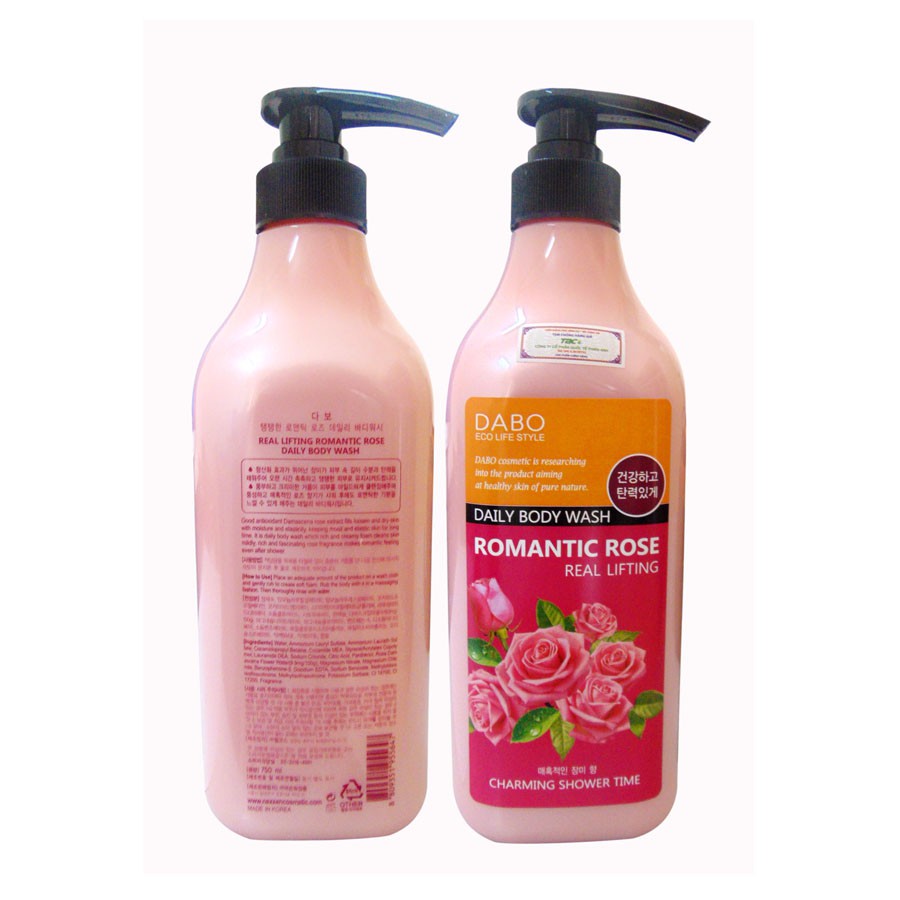 Sữa tắm chống lão hóa da cao cấp DABO Romantic Rose 750ml