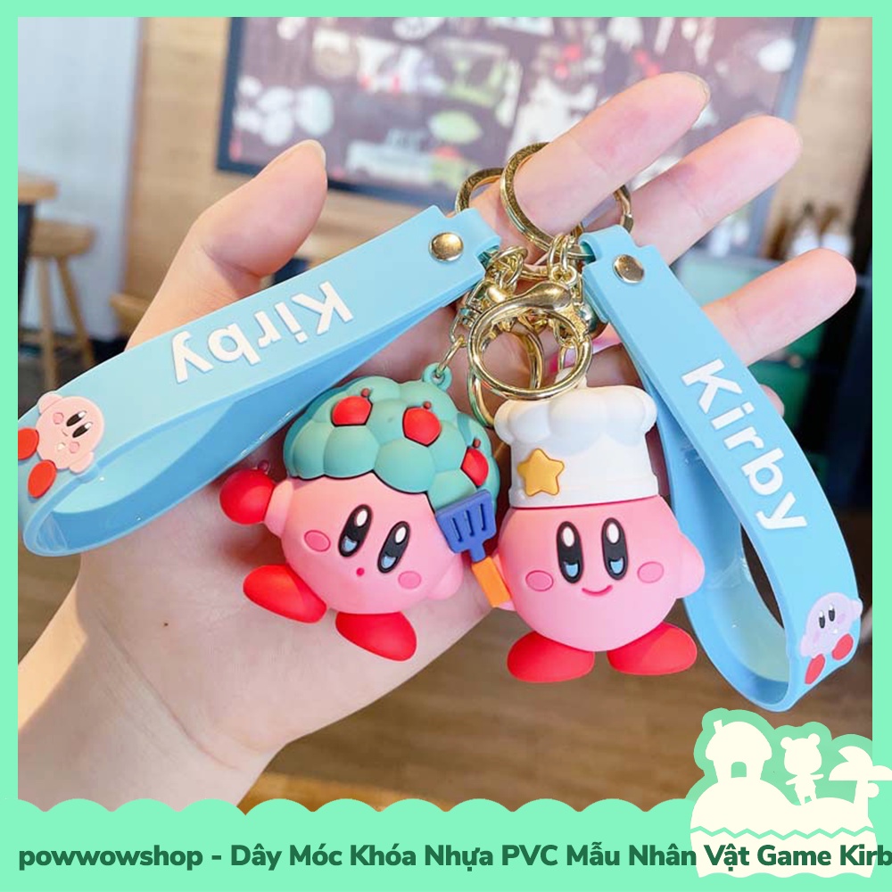 [Sẵn VN - Hỏa Tốc] Dây Móc Khóa Nhựa PVC Mẫu Nhân Vật Game Kirby &amp; The Forgetten Land