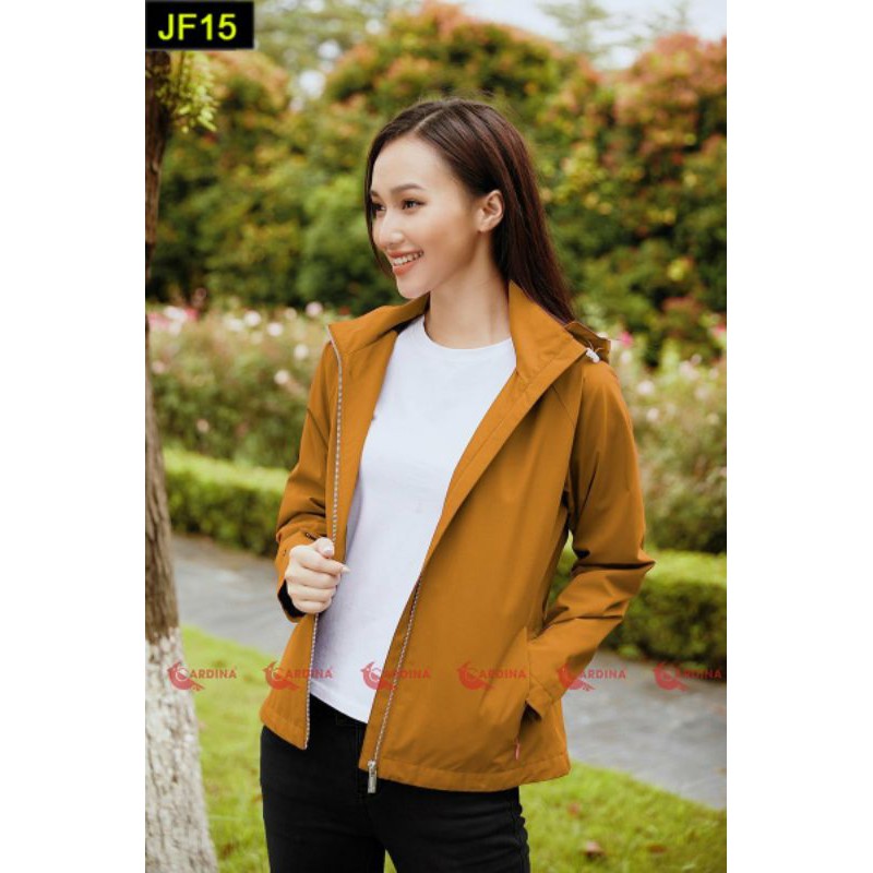 [CHÍNH HÃNG]Áo Khoác Gió Jacket Nữ 2 Lớp CARDINA Cao Cấp, Chống Nước, Chống Nhăn | BigBuy360 - bigbuy360.vn