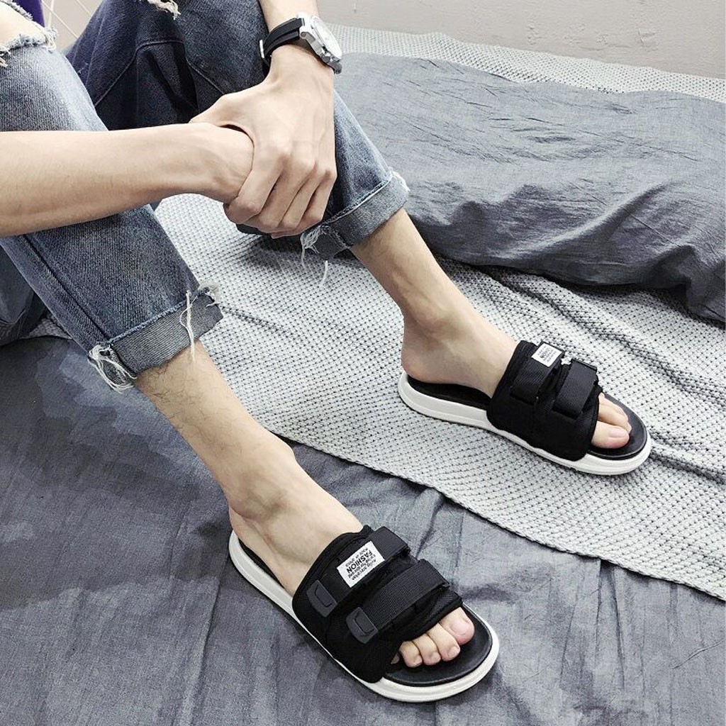 Dép Quai Ngang KATEZA01 Dép Nam Mùa Hè Đi Biển Fashion Quai Dán Cực Đẹp KATEZA