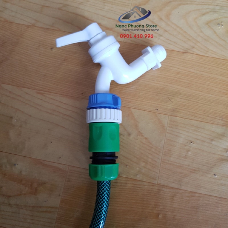 Cút nối nhanh AQUAMATE ĐÀI LOAN W3130 dùng nối ống mềm 14mm-16mm, 1 đầu nối nhanh âm
