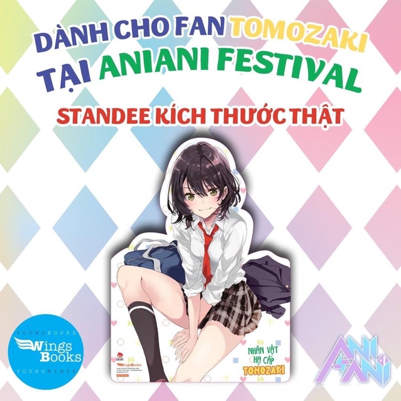 Standee Ivory Nhân Vật Hạ Cấp Tomozaki - Aniani Festival