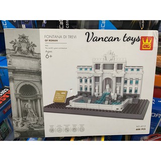 Đồ chơi Xếp hình công trình thế giới Wange 4212 Đài phun nước Trevi Roma