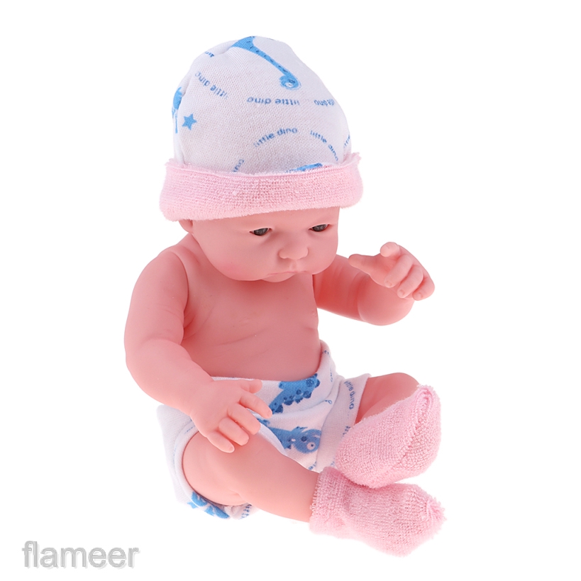 Mô Hình Búp Bê Em Bé Sơ Sinh Bằng Vinyl Màu Hồng Dùng Làm Quà Tặng Sinh Nhật