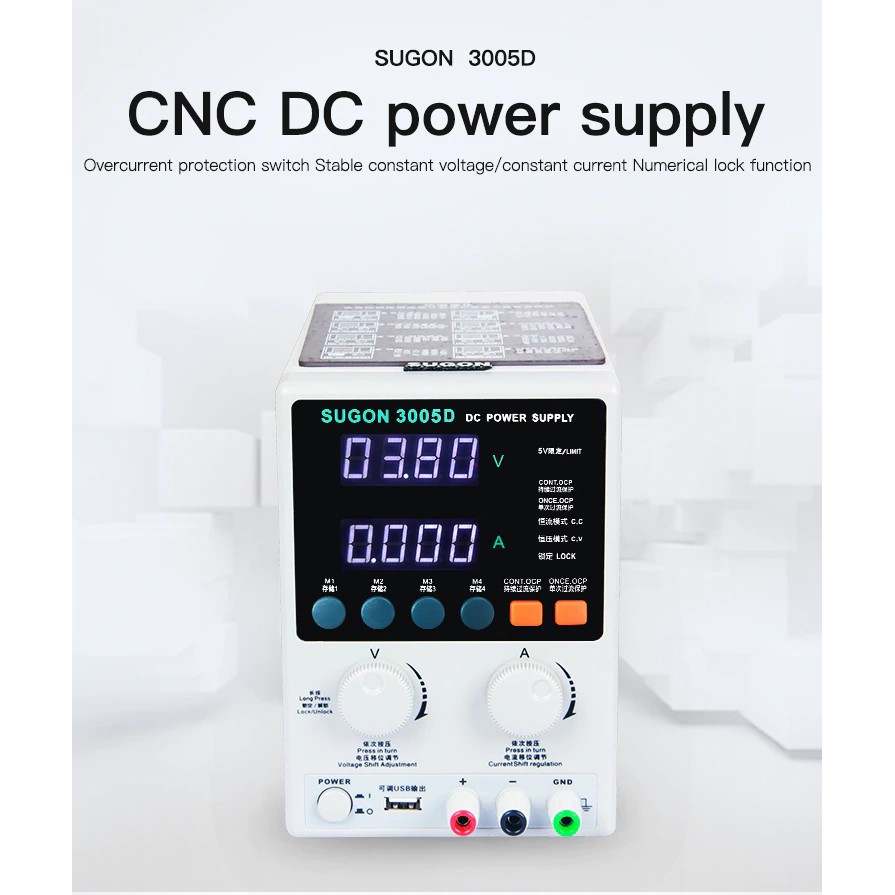 Máy cấp nguồn Sugon 3005D 4 số 30V-5A