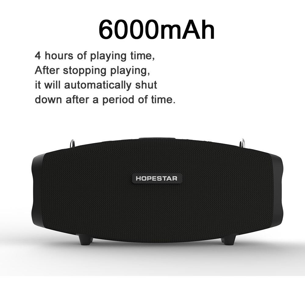 Loa bluetooth Karaoke cao cấp Hopestar H1 40W, Bass cực khủng, Pin 6000mAH + Kèm 1 micro không dây