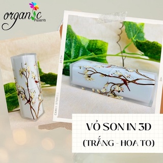 VỎ SON HANDMADE (IN 3D - MÀU TRẮNG)