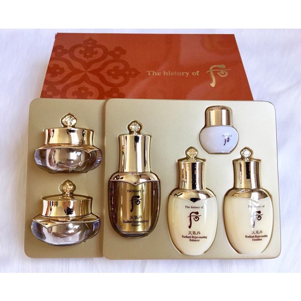 Bộ Sản Phẩm Dưỡng Da Tái Sinh Trẻ Hóa Toàn Diện Làn Da - Whoo Cheongidan Hwahyun Radiant Special Gift Set (6 Items)