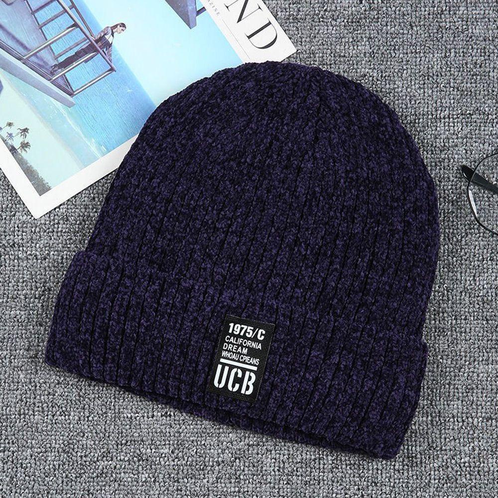 Zaijie Mũ Beanie Dày Dặn 24 Màu Thời Trang Thu Đông Dành Cho Nam Nữ