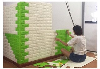 Xốp dán tường giả đá