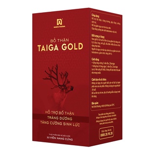 Bổ Thận Taiga Gold Nam Hà - Hỗ trợ bổ thận, tráng dương, giúp tăng cường sinh lực