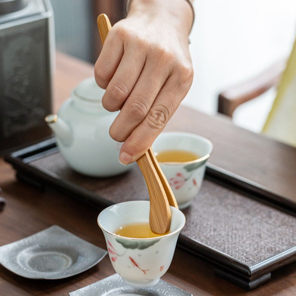 Kẹp gắp thực phẩm chất liệu tre có thể tái sử dụng tiện lợi
