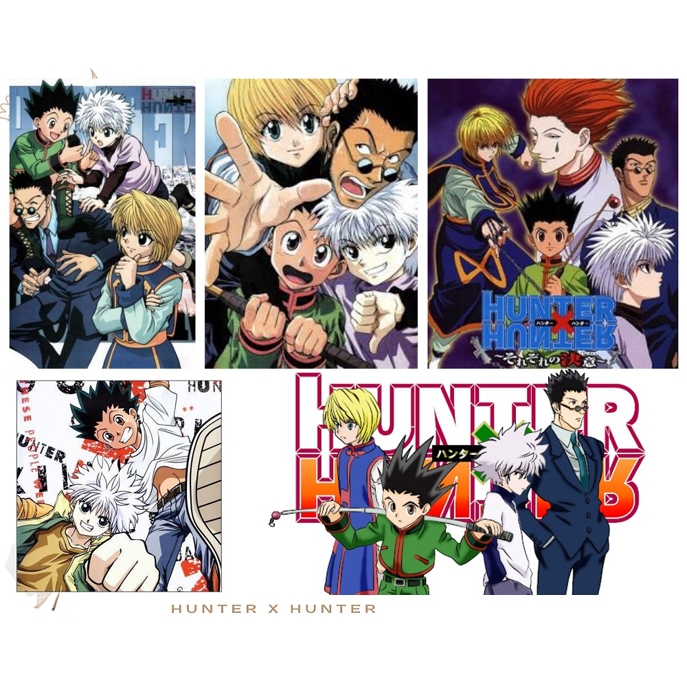 Ảnh Postcard Hunter X Hunter có dán sticker in hình anime - Quà Tặng