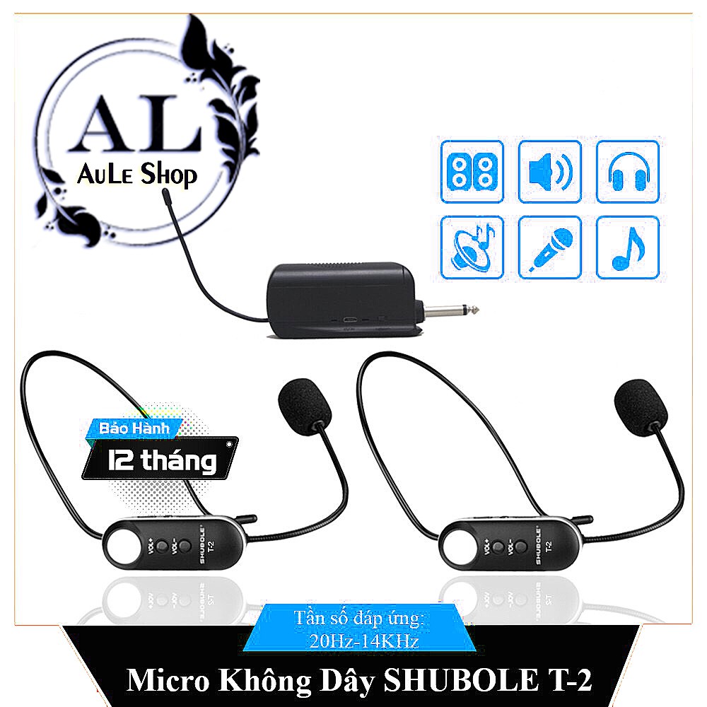 [SỈ/LẺ] Micro Không Dây Đeo Tai Shubole T2- Chuyên Dụng Cho Loa, Amply