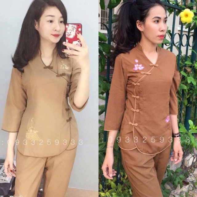 Đồ Lam Đi Chùa # Tàu Xéo # Đồ Bộ Nữ # Quần Áo