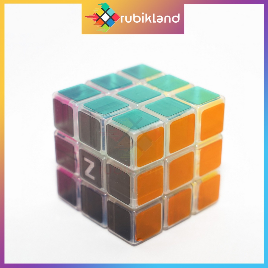 Rubik 3x3 Trong Suốt Z-Cube Transparent Cube Rubic 3 Tầng Đồ Chơi Trí Tuệ Trẻ Em