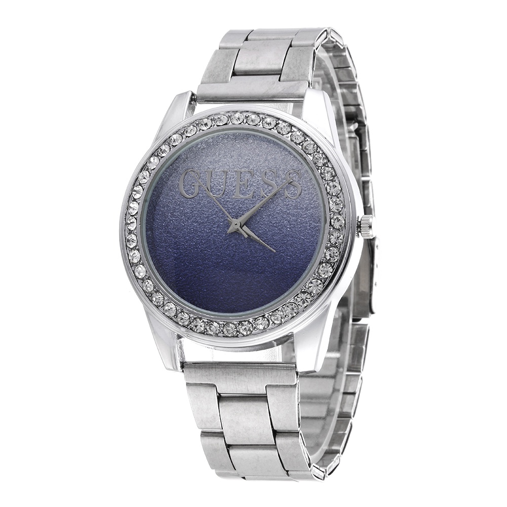 Đồng Hồ Quartz Đính Đá Kim Cương Màu Gradient Phong Cách Doanh Nhân Thời Trang Năm 2023 Cho Nữ