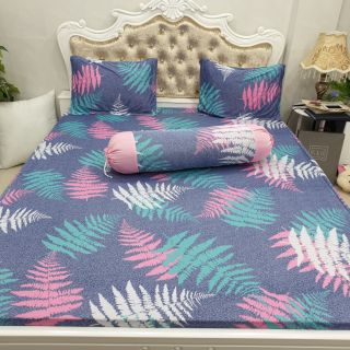 Bộ Drap Thun Hàn Quốc mát lạnh 4 món