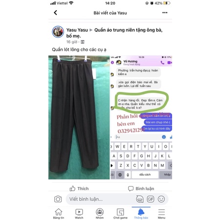 Áo bà già nhung chần bông lót lông ấm dã man