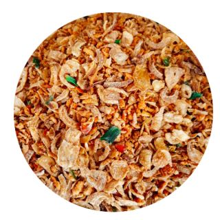 Muối tôm hành phi ăn bánh tráng siêu ghiền