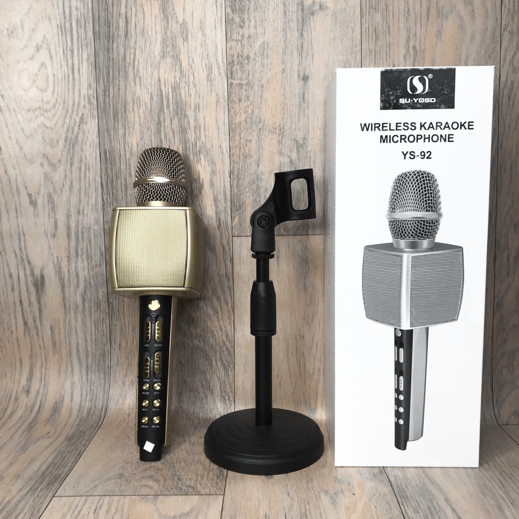 MT MAX   Micro Bluetooth YS96 Không Dây Micro karaoke tích hợp, live stream loa bass chống hú, hát
