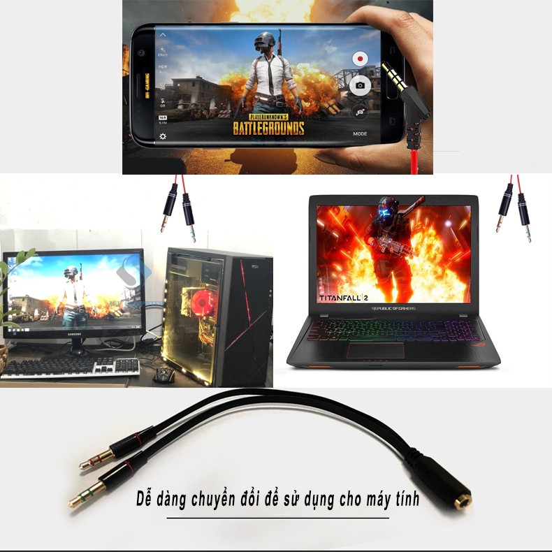 Tai nghe gaming có mic G901 - siêu bass, dùng được cho máy tinh , điện thoại