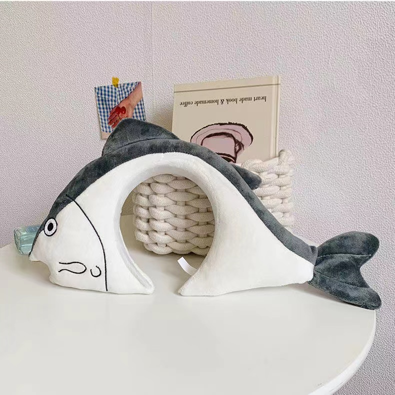 Băng Đô Cài Tóc Hình Cá Ướp Muối Lớn Dễ Thương Sáng Tạo Vui Nhộn Thời Trang Rửa Mặt Cho Bé Gái