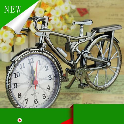 (Mới) Đồng hồ báo thức hình chiếc xe đạp cổ điển