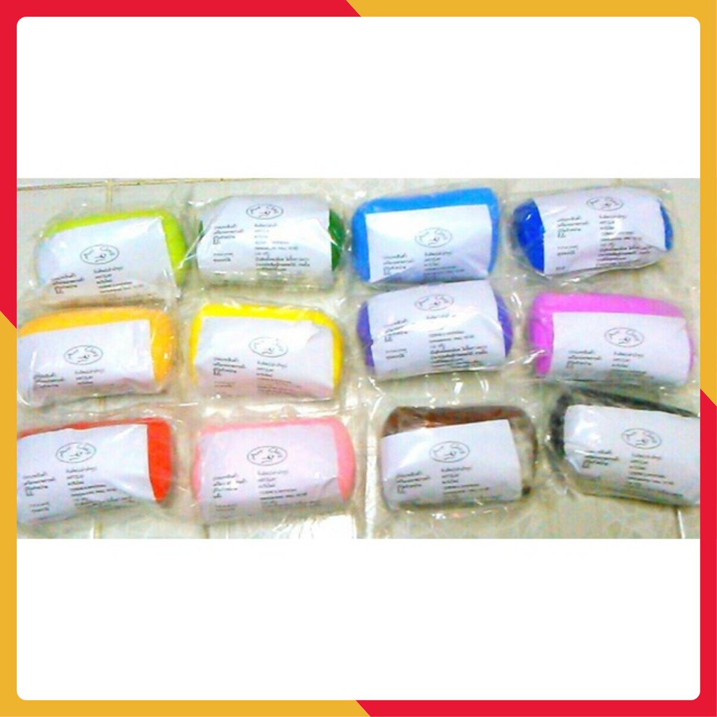 🔥 Đất sét nhật, thái pha sẵn màu tặng khoen vặn, móc khoá Cao Cấp 📌