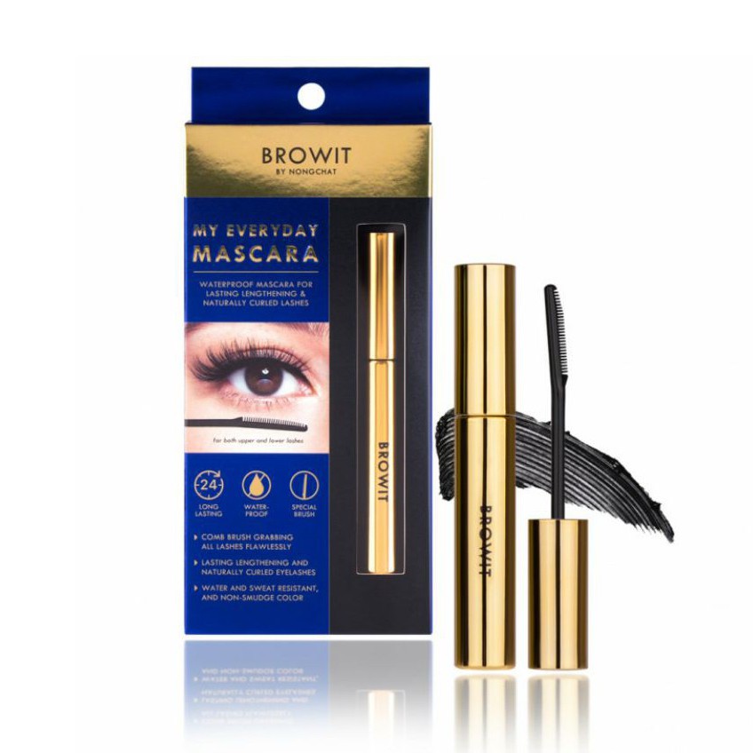 Mascara Browit Nongchat Thái Làm Dày Dài Mi Chuyên Dụng Cho Makeup